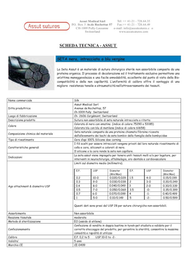 AGHI ASSUT SETA 3/0 36 AGHI HSR 27MM 1/2 CERCH.TAGL.TAPERCUT 01625/369 - immagine 3